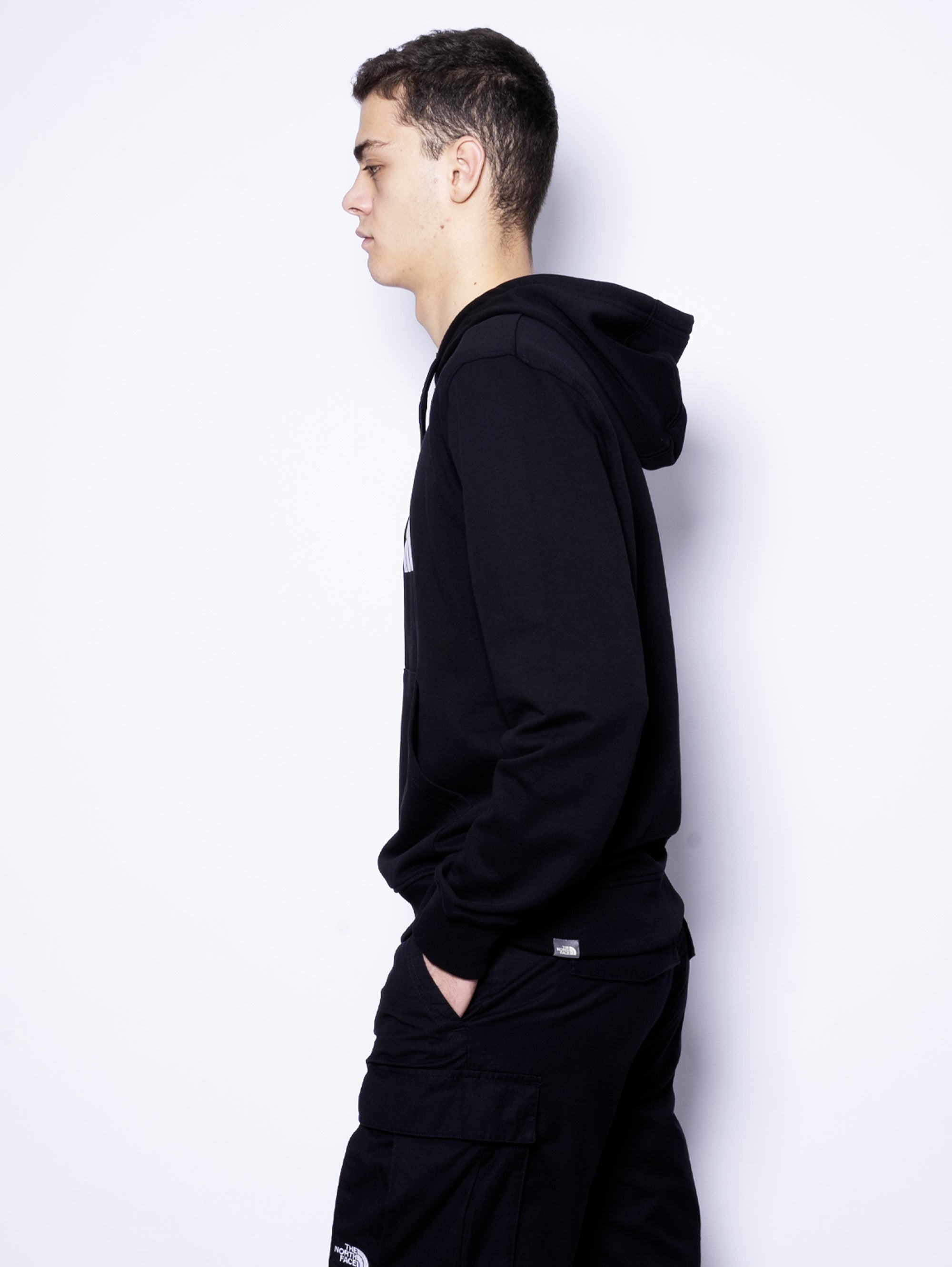 Hooded Sweatshirt with Black Embroidered Logo
