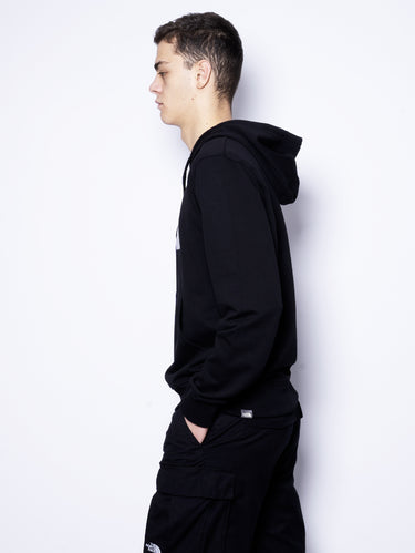 Kapuzenpullover mit gesticktem Logo Schwarz