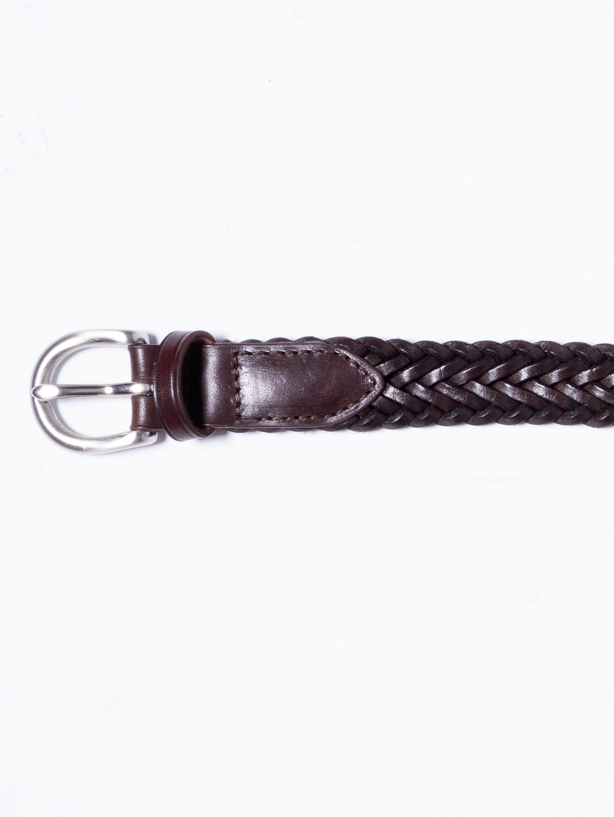 Thin Brown Leather Belt