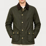 BARBOUR-Giacca Ashby in Cotone Cerato Oliva-TRYME Shop