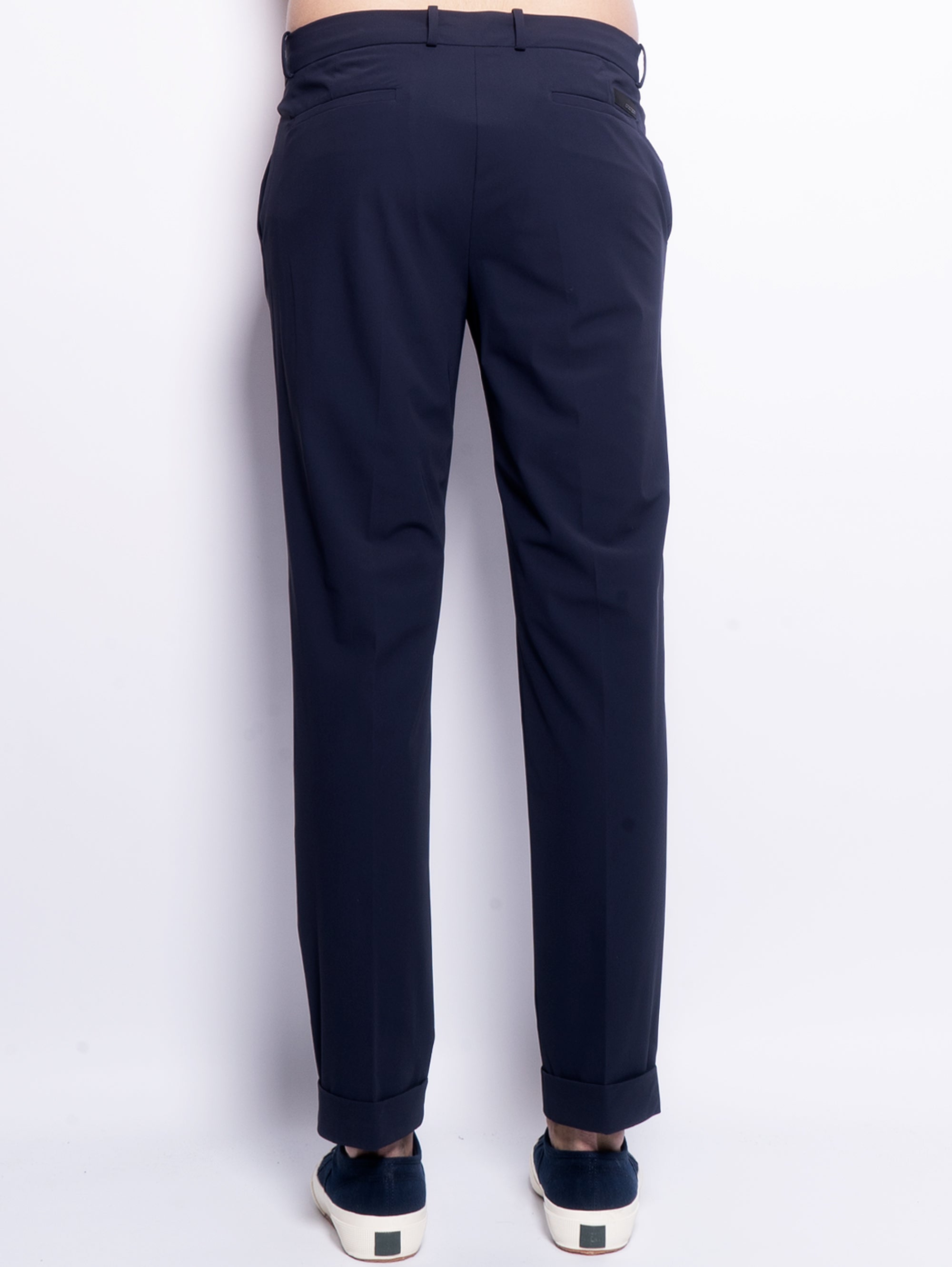Blue Technical Fabric Trousers
