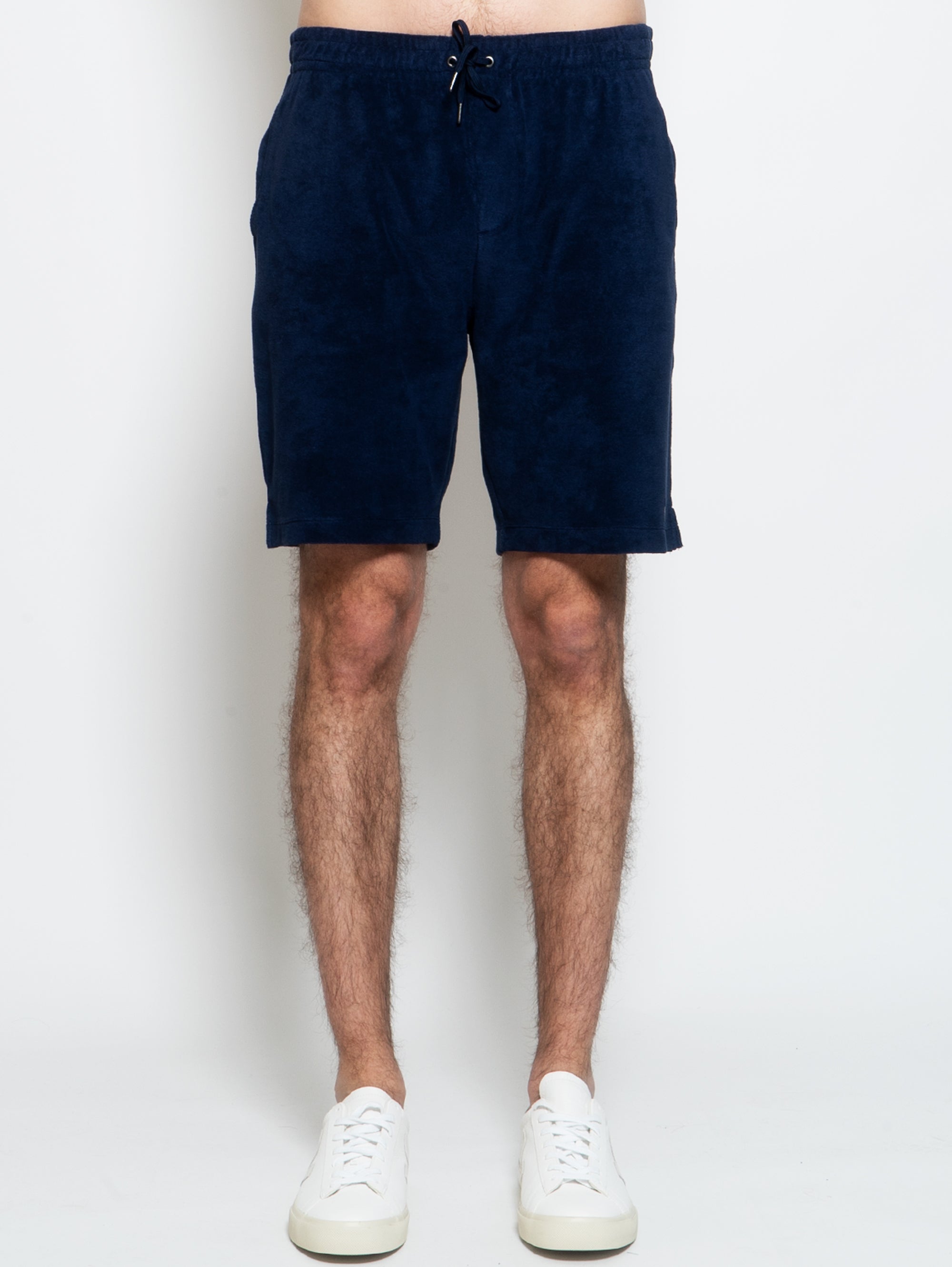 RALPH LAUREN-Short in Spugna con Coulisse Blu-TRYME Shop