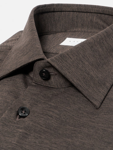 Brown Flame-Effect Active Shirt