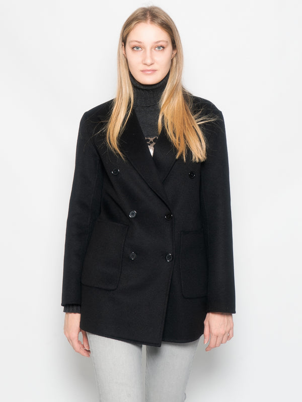 P.A.R.O.S.H.-Caban Doppiopetto Nero-TRYME Shop