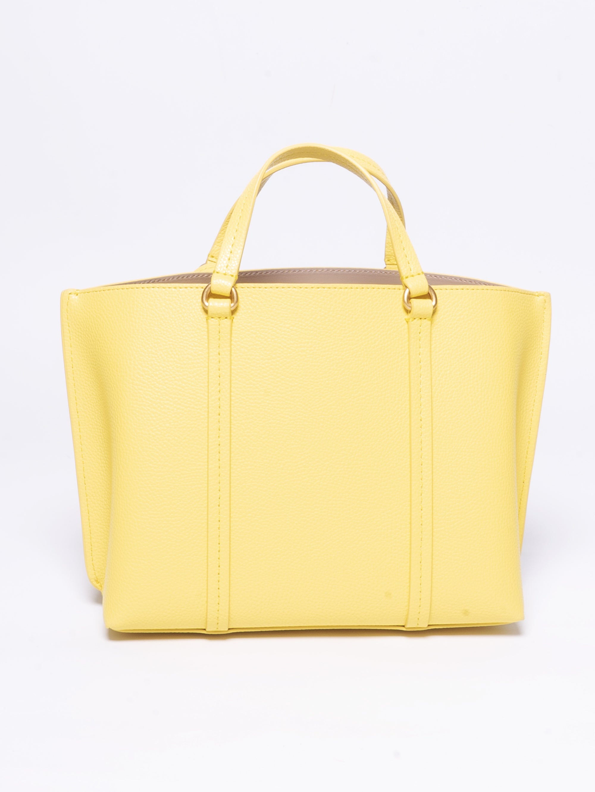 Yellow Tumbled Leather Shopper