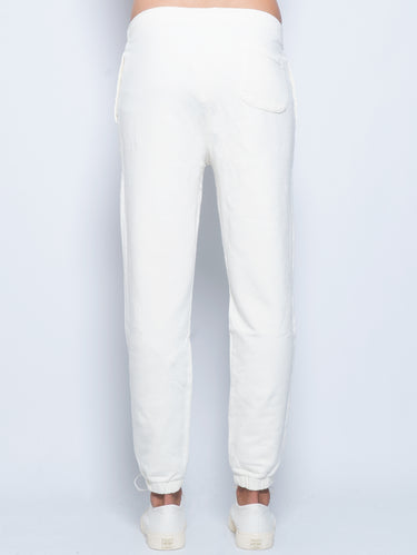 Pantalon de jogging en coton crème