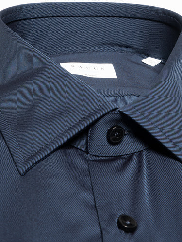Camicia in Twill Stretch Performante Blu Scuro