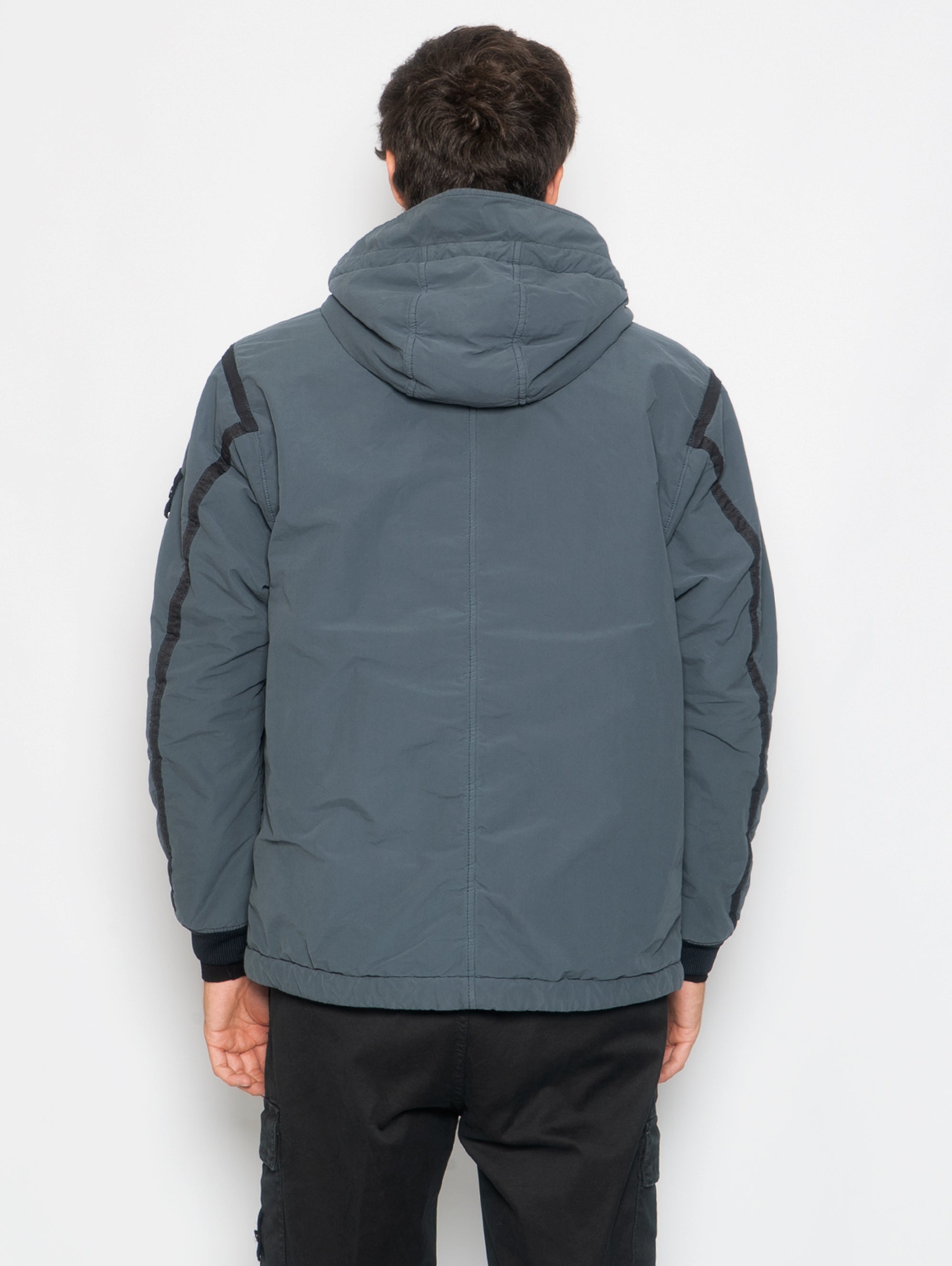 David Canvas Jacket with Gray Micro Fleece