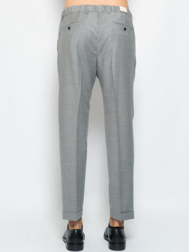Chino con Pinces Coulisse Isolas Grigio