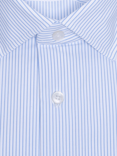 Active Shirt with White/Blue Stripes