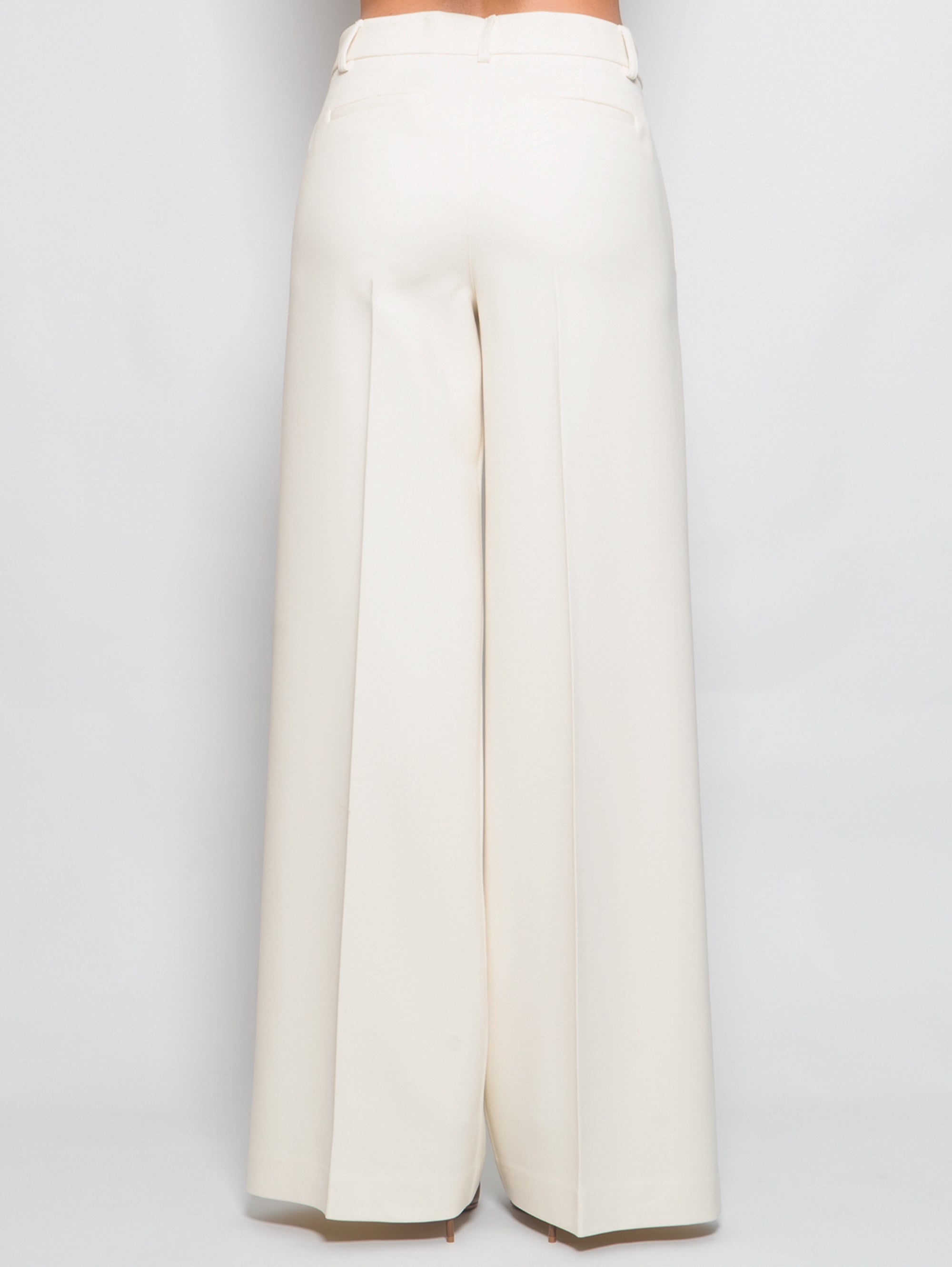 Butter Wide Stretch Viscose Trousers