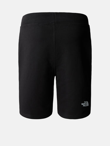 Shorts aus schwarzem Baumwollfleece