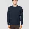 FILIPPO DE LAURENTIIS-Girocollo in Lana in Misto Cashmere Avio-TRYME Shop