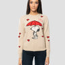 MC2 SAINT BARTH-Maglione Girocollo Snoopy Falling in Love Beige-TRYME Shop