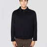 PALTò-Bomber in Lana con Collo Camicia Blu-TRYME Shop