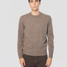 MC2 SAINT BARTH-Maglione Girocollo in Lana Nocciola-TRYME Shop