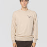MC2 SAINT BARTH-Maglione in Misto Cashmere con Ricamo Money Never Sleeps Beige-TRYME Shop