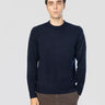 MC2 SAINT BARTH-Maglione Girocollo in Lana Blu-TRYME Shop