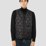 TAION-Gilet Leggero con Trapuntatura a Onde Nero-TRYME Shop