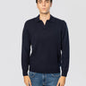 MC2 SAINT BARTH-Maglione Modello Polo in Lana Merinos Blu-TRYME Shop