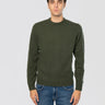 MC2 SAINT BARTH-Maglione Girocollo in Lana Verde-TRYME Shop