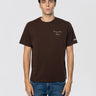 MC2 SAINT BARTH-T-shirt con ricamo Money Never Sleeps Marrone-TRYME Shop