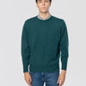 FILIPPO DE LAURENTIIS-Girocollo in Lana in Misto Cashmere Verde-TRYME Shop