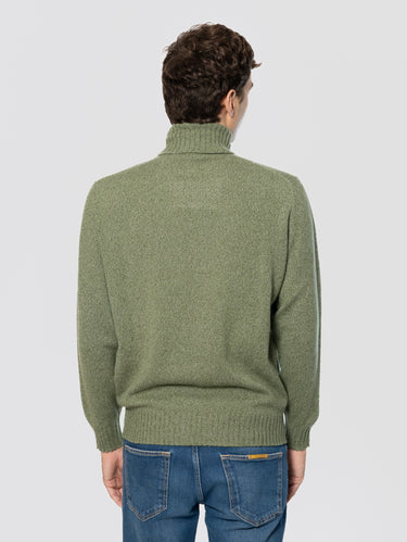 Dolcevita in Misto Cashmere Melange Peso Medio Verde