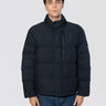 STONE ISLAND-Piumino in Tela di Cotone e Nylon Opaca Blu-TRYME Shop