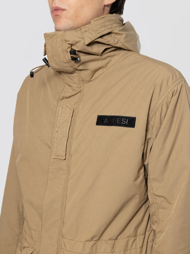 Parka aus Baumwollpopeline „Boom Winter Nylon“ in Beige