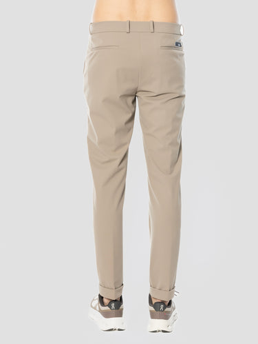 Pantaloni Chino in Tessuto Soft Sandalo