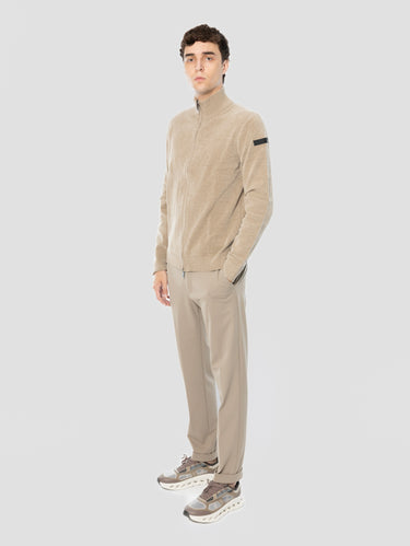 Pantaloni Chino in Tessuto Soft Sandalo