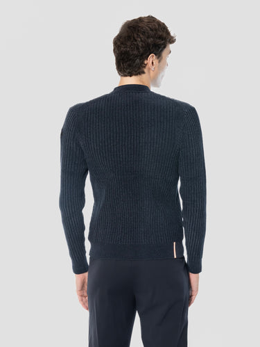 Maglia Girocollo in Ciniglia a Costa Blu