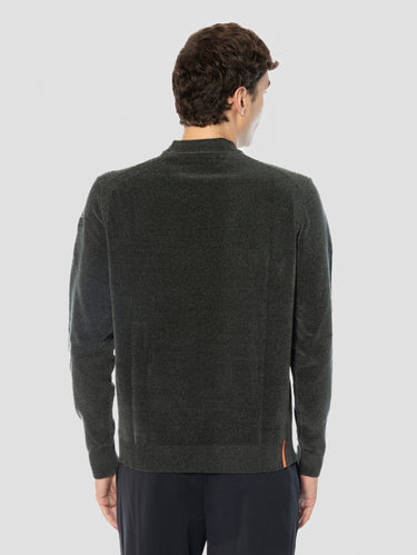 Maglione Girocollo in Ciniglia Foresta