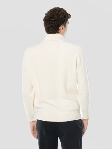 Dolcevita in Misto Cashmere Peso Medio Gesso