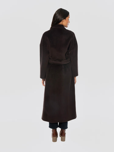 Cappotto Lungo in Lana con Rever a Lancia Moro