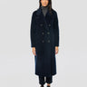 BRERAS MILANO-Cappotto Doppiopetto in Panno di Pura Lana di Blu-TRYME Shop