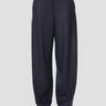 PINKO-Pantaloni Gamba Dritta In Jersey di Flanella Blu-TRYME Shop