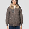 ERMANNO FIRENZE-Bomber Pilot in Tweed Moro-TRYME Shop