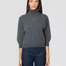 MAX MARA MM-Maglia Collo Alto Cropped Antracite-TRYME Shop