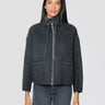 ERMANNO FIRENZE-Caban in Panno di Lana Diagonale Grigio-TRYME Shop