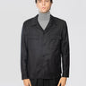 BRIGLIA 1949-Overshirt in flanella di lana John Nero-TRYME Shop