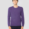 RALPH LAUREN-Maglia Girocollo in Misto Cashmere Viola-TRYME Shop