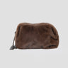 P.A.R.O.S.H.-Pochette in Ecopelliccia Marrone-TRYME Shop