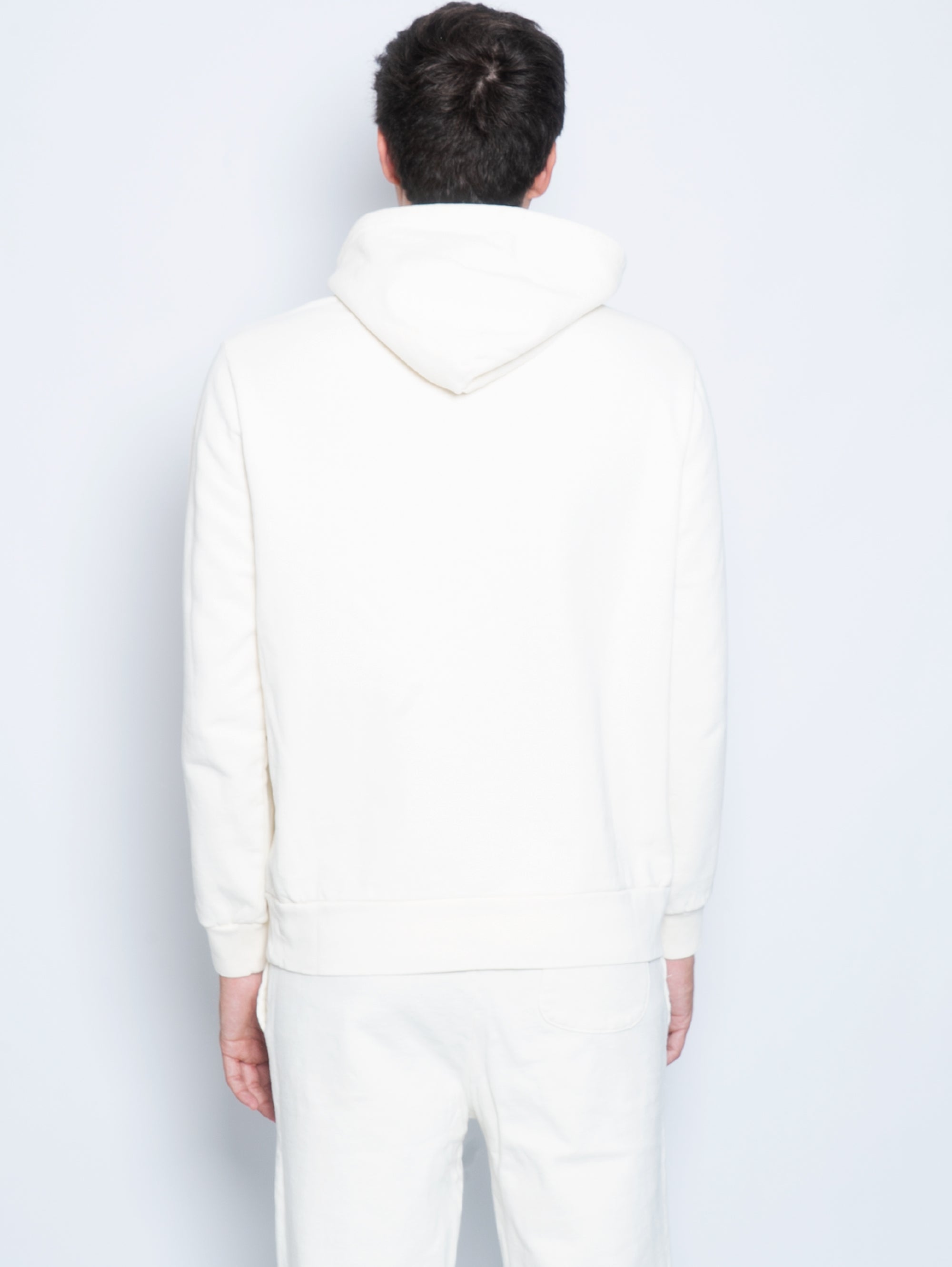 Cream Loopback Terry Hoodie