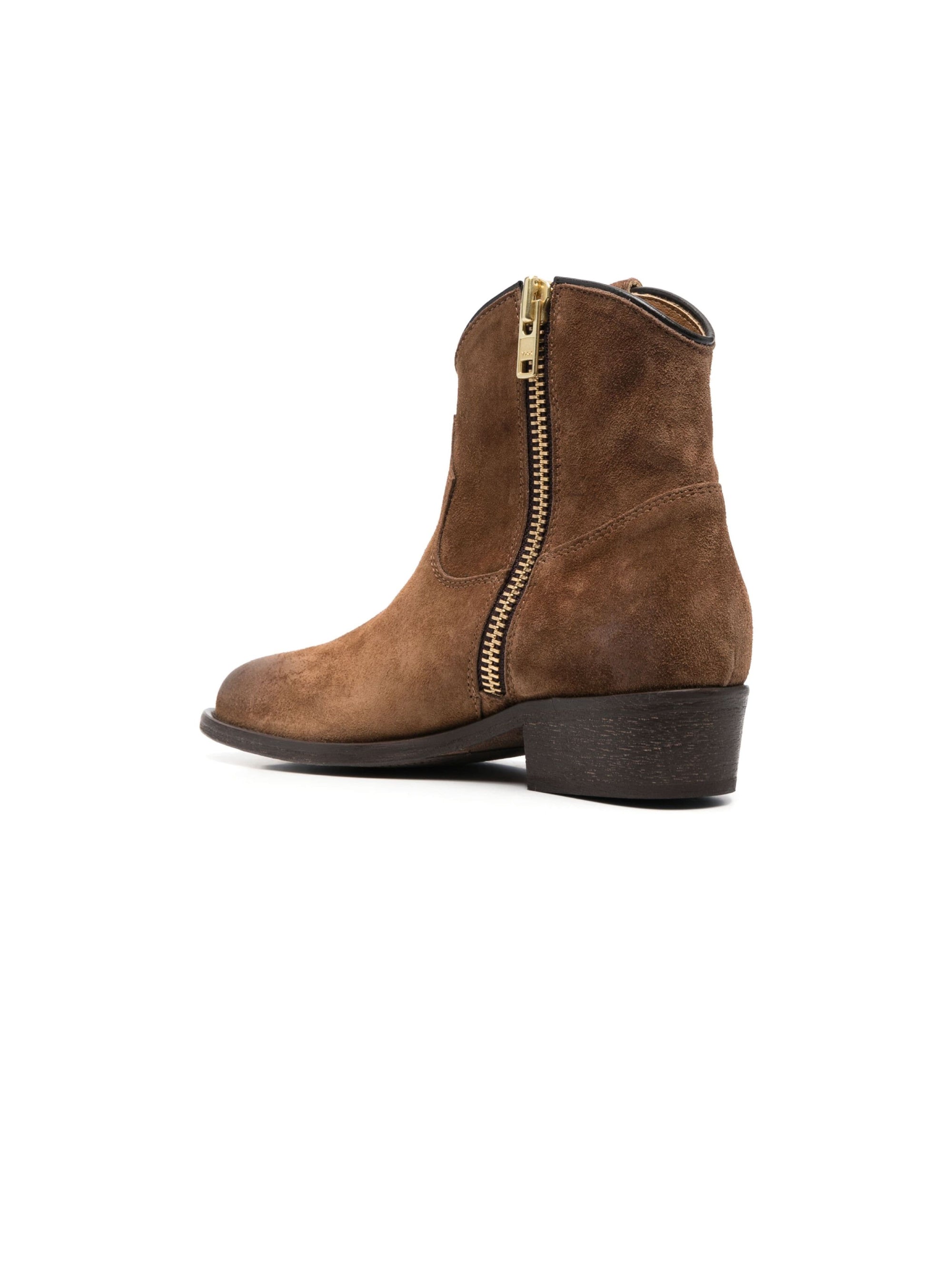 Texan ankle boots in marten suede