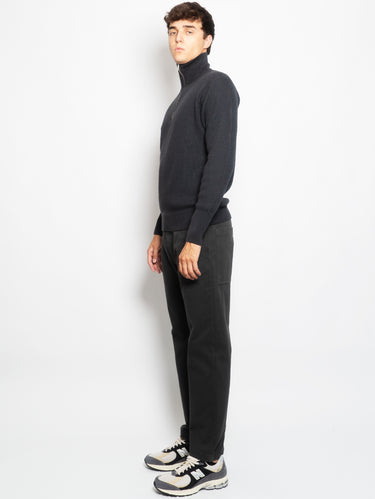 Pantalon Jogger en Coton Plomb