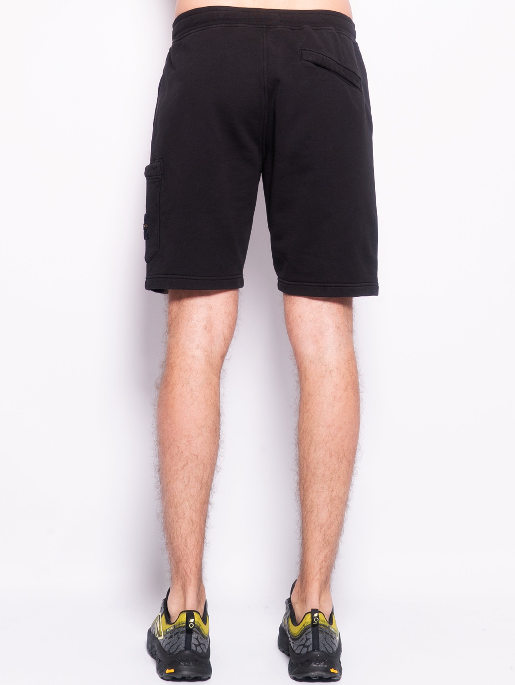 Black fleece Bermuda shorts