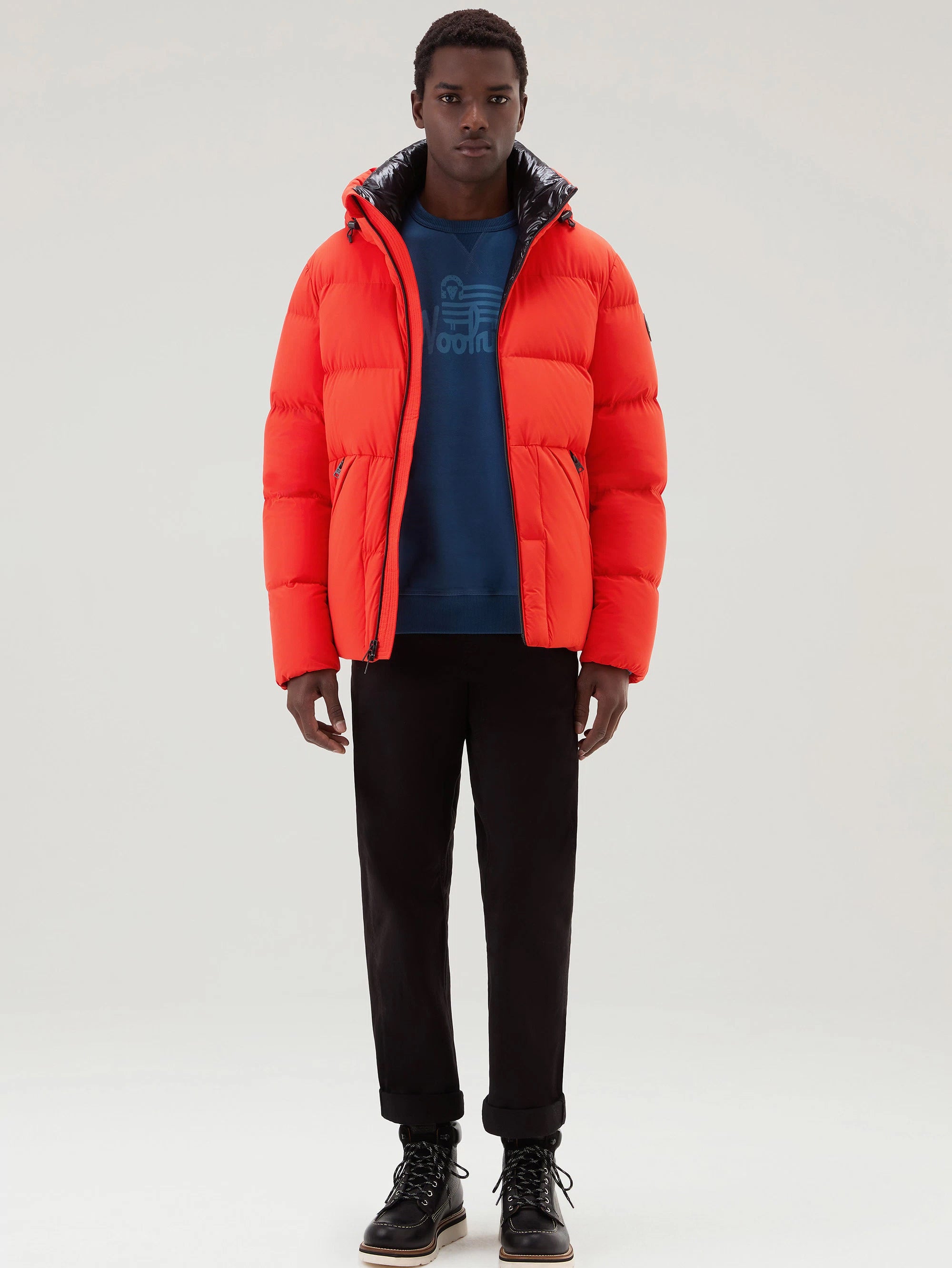 Sierra Supreme Orange Stretch Down Jacket