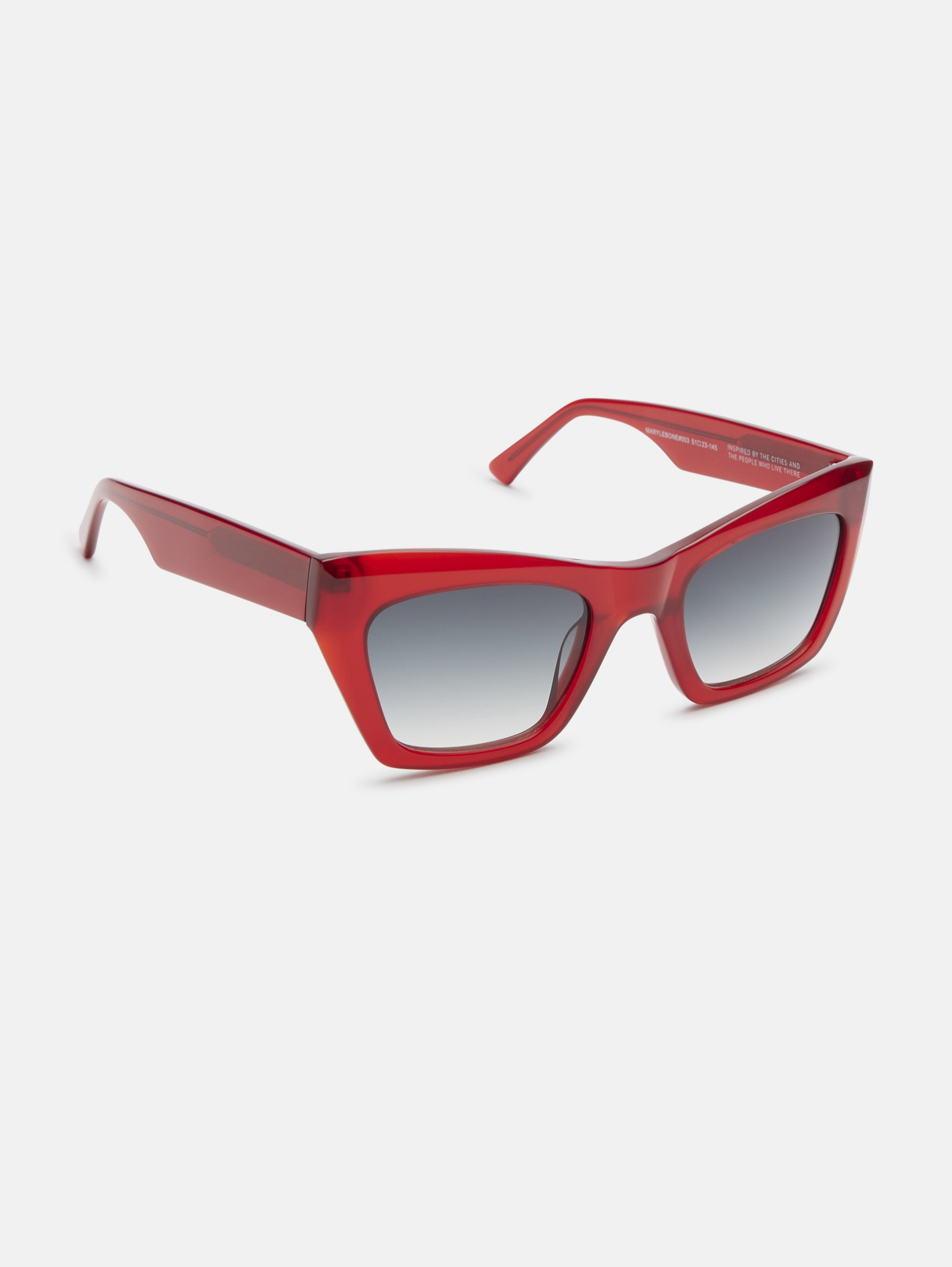 Maryle Bone Red Sunglasses